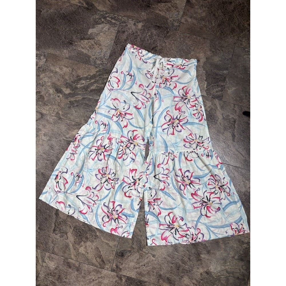 Anthropologie Floreat Tropical Peplum Pajama Pants XS